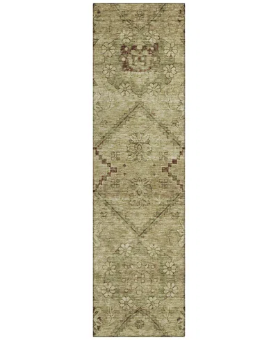 Addison Chantille Acn842 2'3"x7'6" Runner Area Rug In Brown