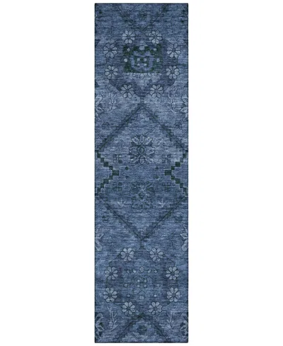 Addison Chantille Acn842 2'3"x7'6" Runner Area Rug In Navy
