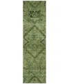 Addison Chantille Acn842 2'3"x7'6" Runner Area Rug In Olive