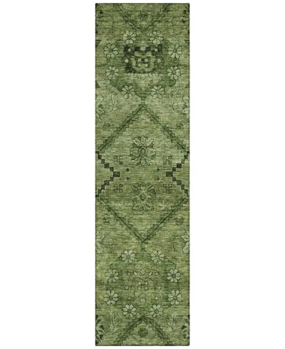 Addison Chantille Acn842 2'3"x7'6" Runner Area Rug In Olive