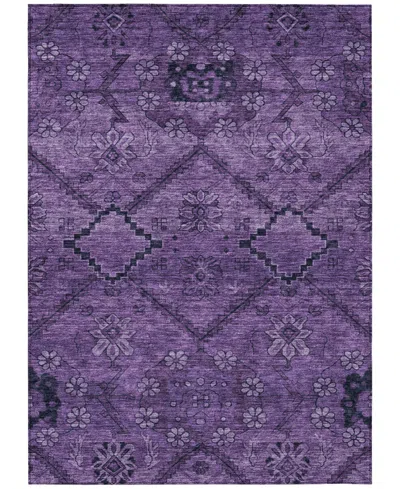 Addison Chantille Acn842 5'x7'6" Area Rug In Eggplant