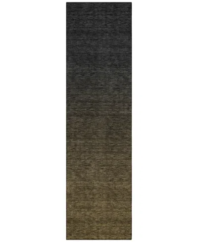 Addison Chantille Acn844 2'3"x7'6" Runner Area Rug In Chocolate