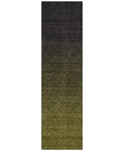 Addison Chantille Acn844 2'3"x7'6" Runner Area Rug In Olive