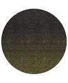 Addison Chantille Acn844 8' Round Area Rug In Olive