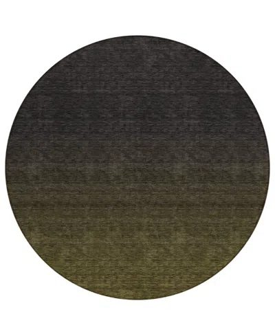 Addison Chantille Acn844 8' Round Area Rug In Olive