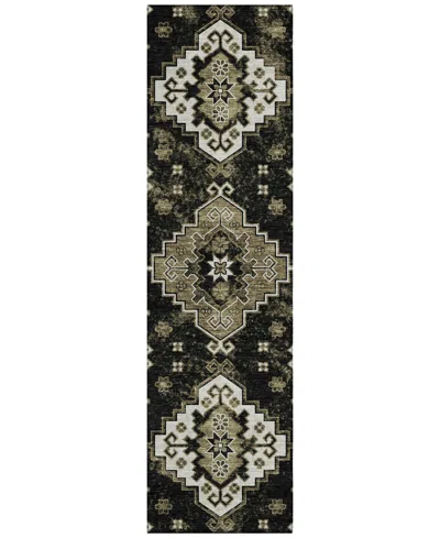 Addison Chantille Acn846 2'3"x7'6" Runner Area Rug In Black