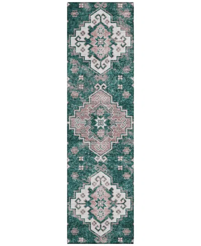 Addison Chantille Acn846 2'3"x7'6" Runner Area Rug In Jade