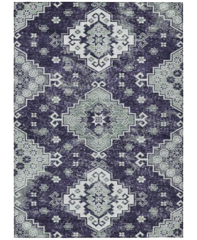 Addison Chantille Acn846 5'x7'6" Area Rug In Purple