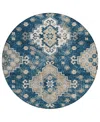 Addison Chantille Acn846 8' Round Area Rug In Navy