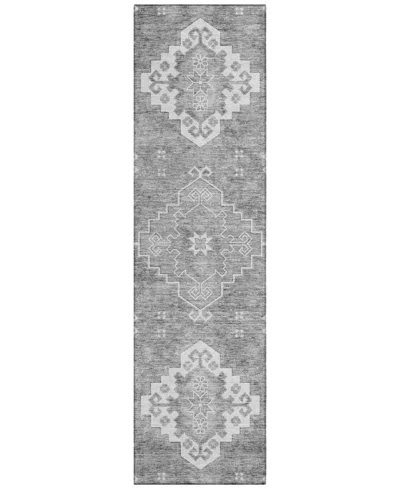 Addison Chantille Acn847 2'3"x7'6" Runner Area Rug In Gray