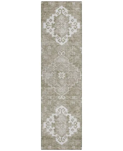 Addison Chantille Acn847 2'3"x7'6" Runner Area Rug In Taupe