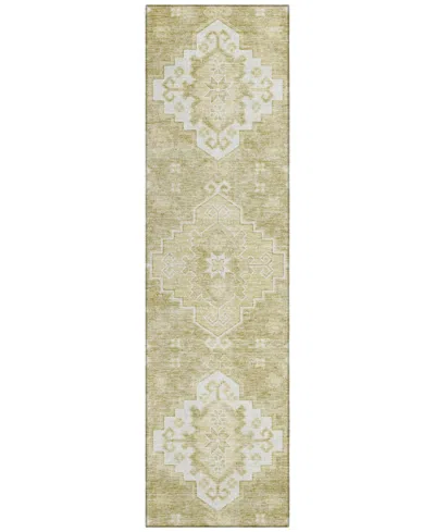 Addison Chantille Machine Washable Acn847 2'3"x7'6" Runner Area Rug In Wheat
