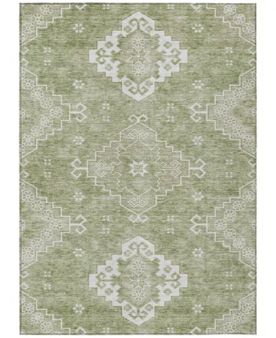 Addison Chantille Machine Washable Acn847 5'x7'6" Area Rug In Sage