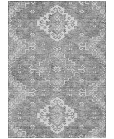Addison Chantille Machine Washable Acn847 8'x10' Area Rug In Gray