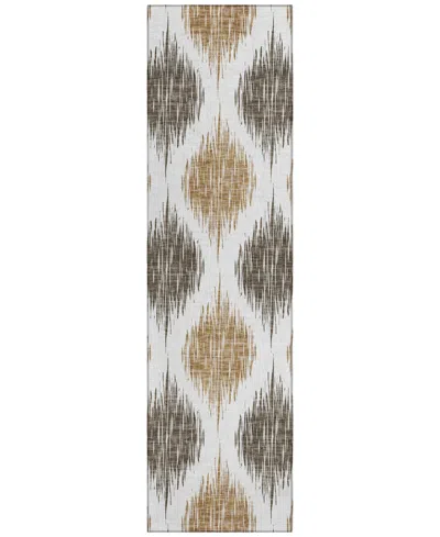 Addison Chantille Acn848 2'3"x7'6" Runner Area Rug In Chocolate