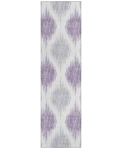 Addison Chantille Acn848 2'3"x7'6" Runner Area Rug In Lavender