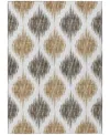 Addison Chantille Acn848 2'6"x3'10" Area Rug In Chocolate