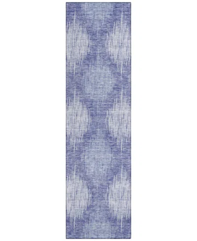 Addison Chantille Acn849 2'3"x7'6" Runner Area Rug In Denim
