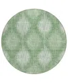 Addison Chantille Acn849 8' Round Area Rug In Mint