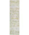 Addison Chantille Acn850 2'3"x7'6" Runner Area Rug In Gold