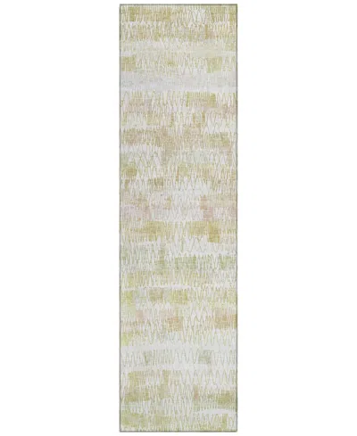 Addison Chantille Acn850 2'3"x7'6" Runner Area Rug In Gold