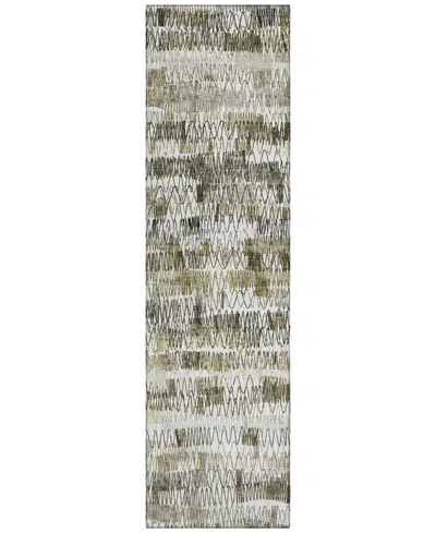 Addison Chantille Acn850 2'3"x7'6" Runner Area Rug In Taupe