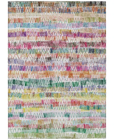 Addison Chantille Machine Washable Acn850 5'x7'6" Area Rug In Green