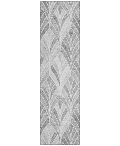 Addison Chantille Acn851 2'3"x7'6" Runner Area Rug In Gray