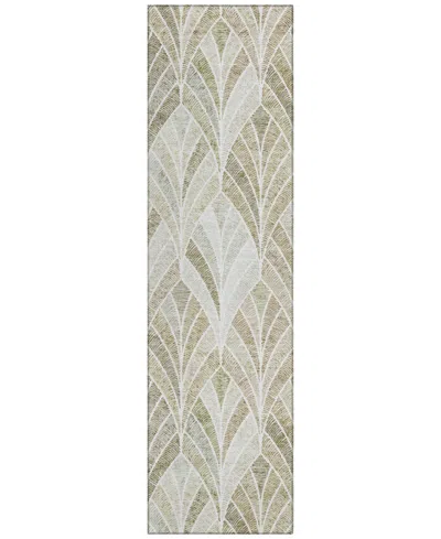 Addison Chantille Acn851 2'3"x7'6" Runner Area Rug In Khaki