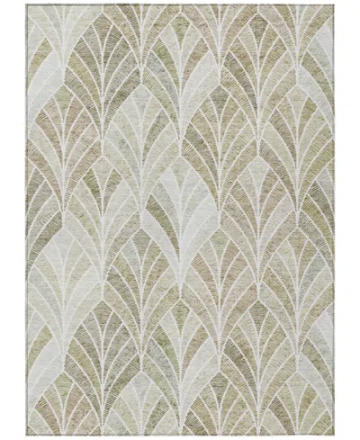 Addison Chantille Machine Washable Acn851 8'x10' Area Rug In Khaki