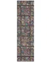 Addison Chantille Acn852 2'3"x7'6" Runner Area Rug In Chocolate