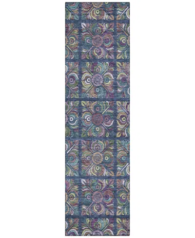 Addison Chantille Acn852 2'3"x7'6" Runner Area Rug In Navy