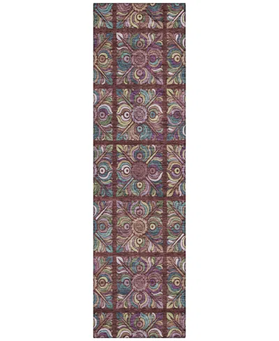 Addison Chantille Acn852 2'3"x7'6" Runner Area Rug In Paprika