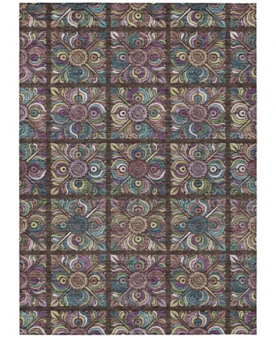 Addison Chantille Acn852 8'x10' Area Rug In Chocolate