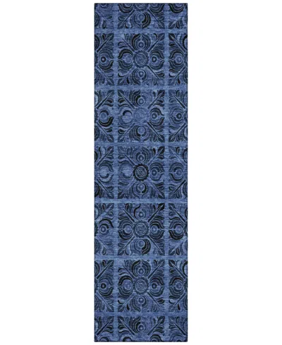Addison Chantille Acn853 2'3"x7'6" Runner Area Rug In Denim