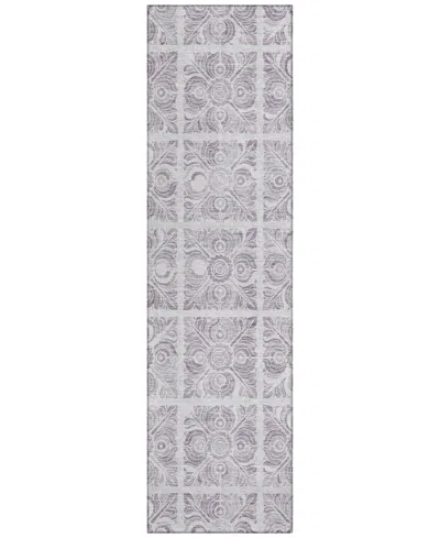 Addison Chantille Machine Washable Acn854 2'3"x7'6" Runner Area Rug In Lavender