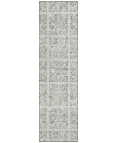 Addison Chantille Machine Washable Acn854 2'3"x7'6" Runner Area Rug In Taupe