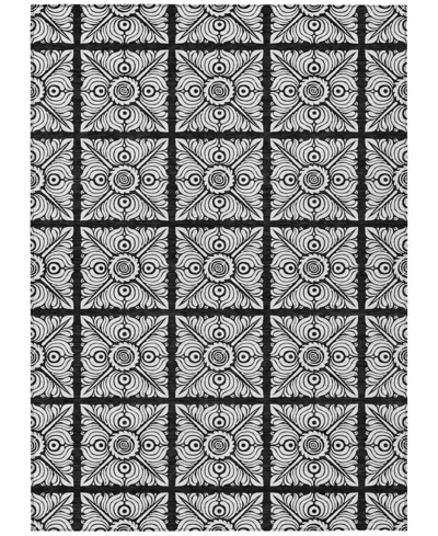 Addison Chantille Machine Washable Acn854 8'x10' Area Rug In Black