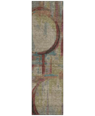 Addison Chantille Acn855 2'3"x7'6" Runner Area Rug In Taupe