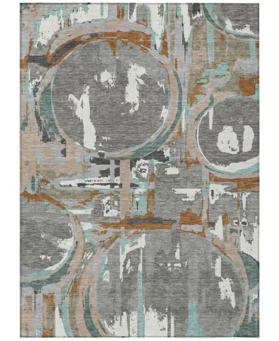Addison Chantille Machine Washable Acn855 8'x10' Area Rug In Gray