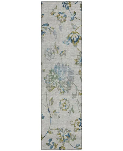 Addison Chantille Machine Washable Acn856 2'3"x7'6" Runner Area Rug In Taupe