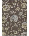 Addison Chantille Machine Washable Acn856 2'6"x3'10" Area Rug In Chocolate
