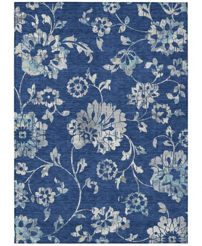 Addison Chantille Machine Washable Acn856 2'6"x3'10" Area Rug In Navy