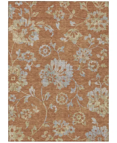 Addison Chantille Machine Washable Acn856 2'6"x3'10" Area Rug In Paprika