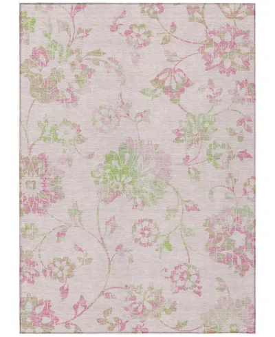 Addison Chantille Acn856 2'6"x3'10" Area Rug In Pink