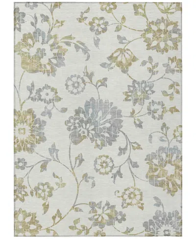 Addison Chantille Machine Washable Acn856 5'x7'6" Area Rug In Ivory