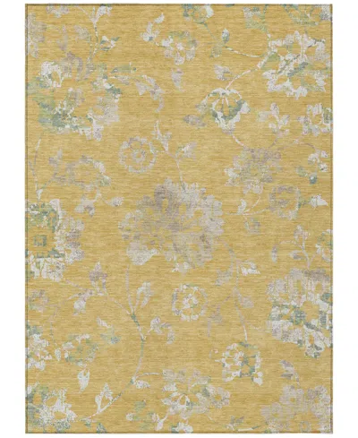 Addison Chantille Machine Washable Acn856 8'x10' Area Rug In Gold