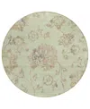 Addison Chantille Acn856 8'x8' Round Area Rug In Sage