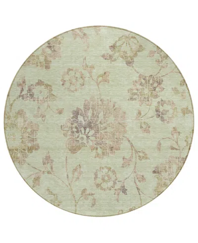 Addison Chantille Acn856 8'x8' Round Area Rug In Sage
