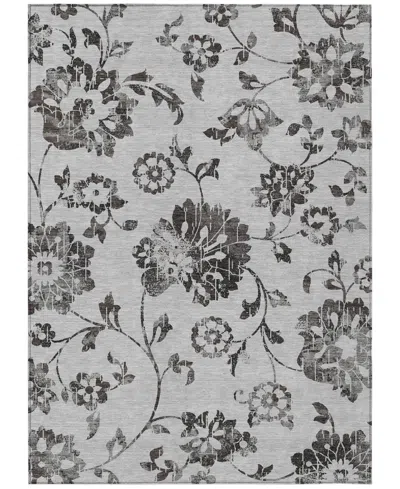 Addison Chantille Machine Washable Acn856 9'x12' Area Rug In Gray